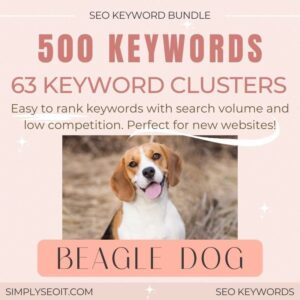 Beagle Dogs SEO keyword bundle