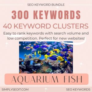 Aquarium Fish SEO keyword bundle