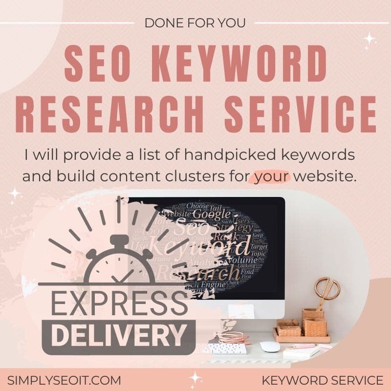 image with text seo keyword research service express delivery