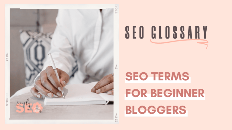 Woman learning SEO terms for beginners