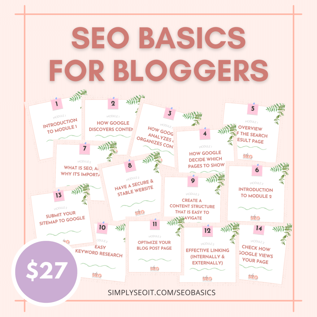 SEO Basics for Bloggers